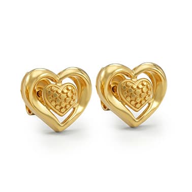 Double Heart Earring