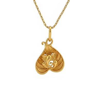 Ganesh Leaf Pendant 3