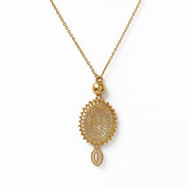 Gold Sun Necklace 2