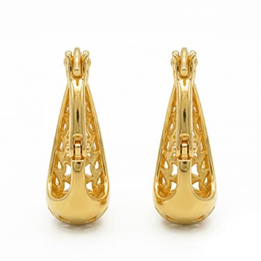 Golden Hoop Earring 1