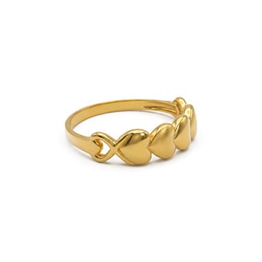 Heart Band Ring 3