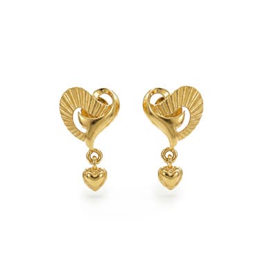 Heart Drop Earring