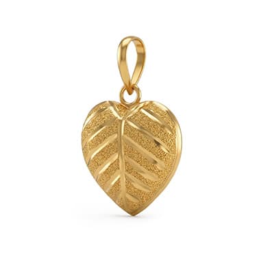 Leaf Heart Pendant 2