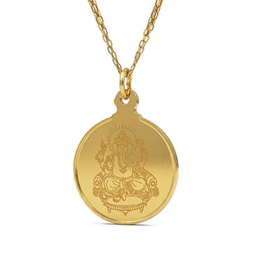 Round Ganesha Pendant 2