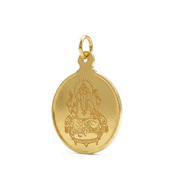 Round Ganesha Pendant 3
