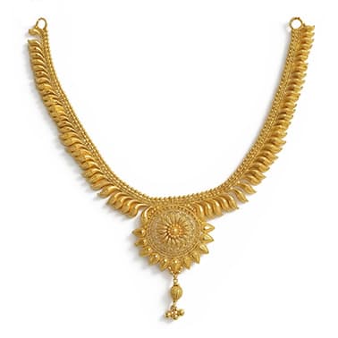 Sun Leaf Necklace - alternate view