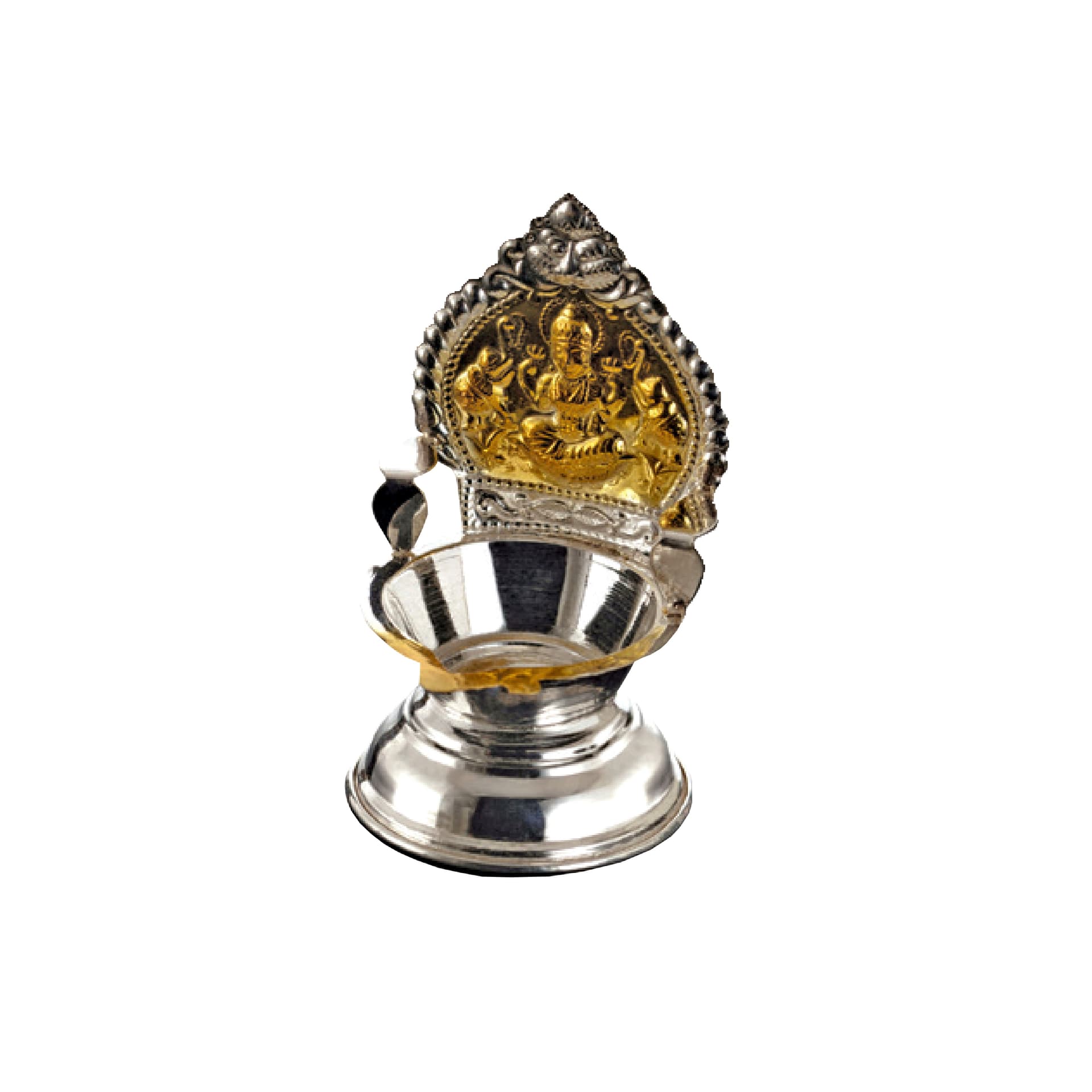 Muthoot Pappachan Swethavarsham BIS Hallmarked Diya 925 Purity 21 GMS 1