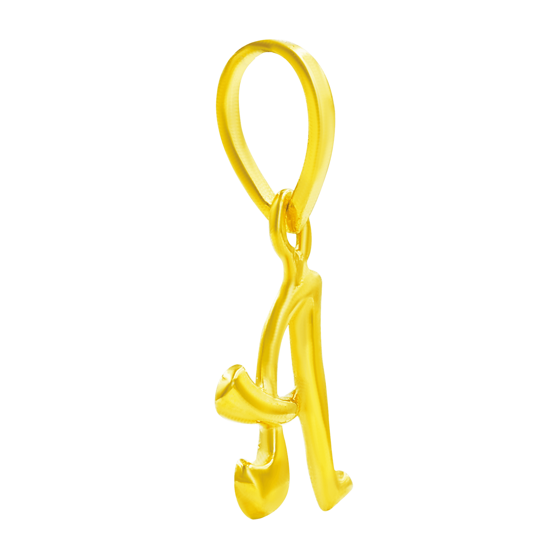 Swarnavarsham BIS Hallmarked 916 Alphabet Pendant for Men & Women 1 Gm 1