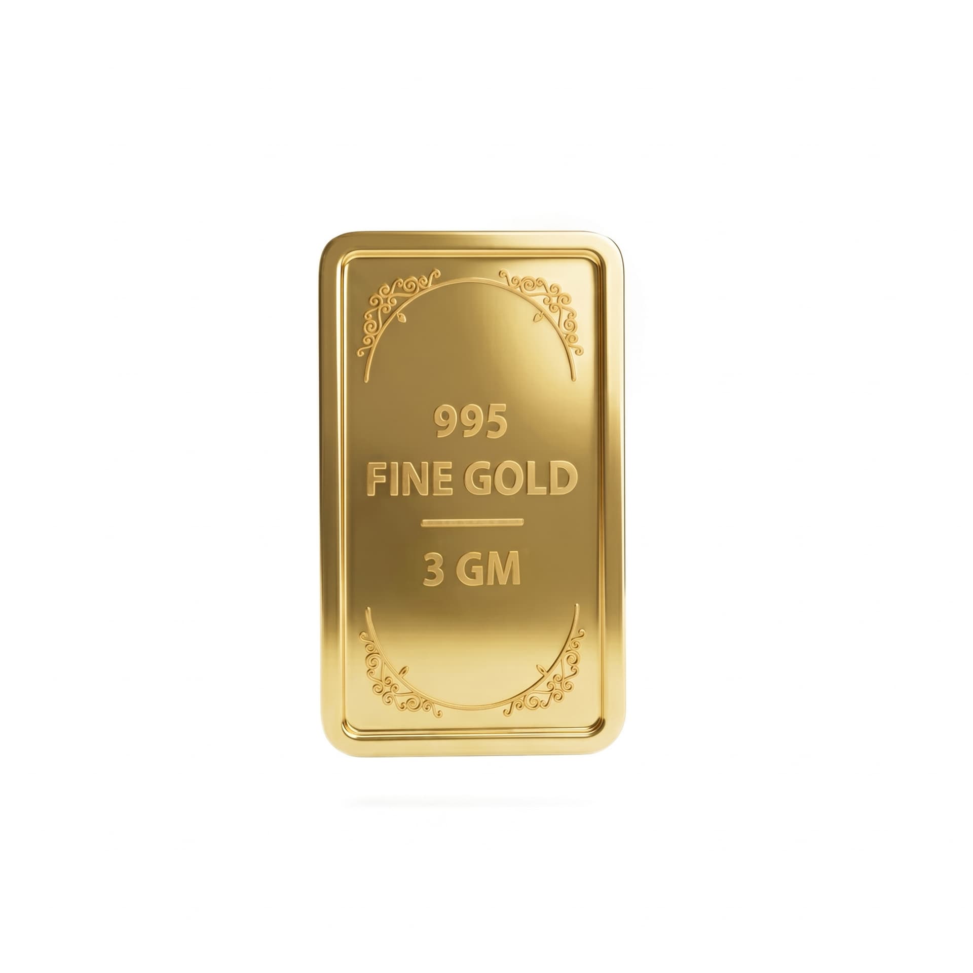 Swarnavarsham  (995) Yellow Gold Bar 3 Gm