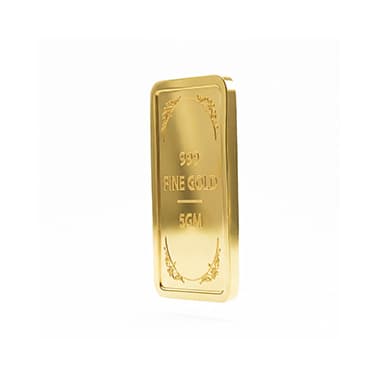 Swarnavarsham 24K (999) Yellow Gold Bar 5 Gm 1