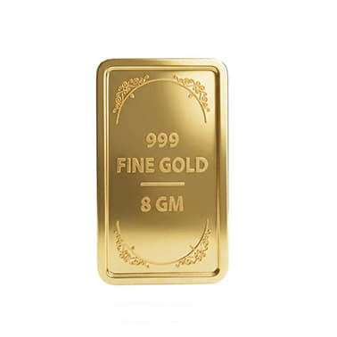 Swarnavarsham 24K (999) Yellow Gold Bar 8 Gm