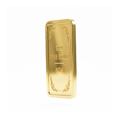 Swarnavarsham 24K (999) Yellow Gold Bar 8 Gm 1